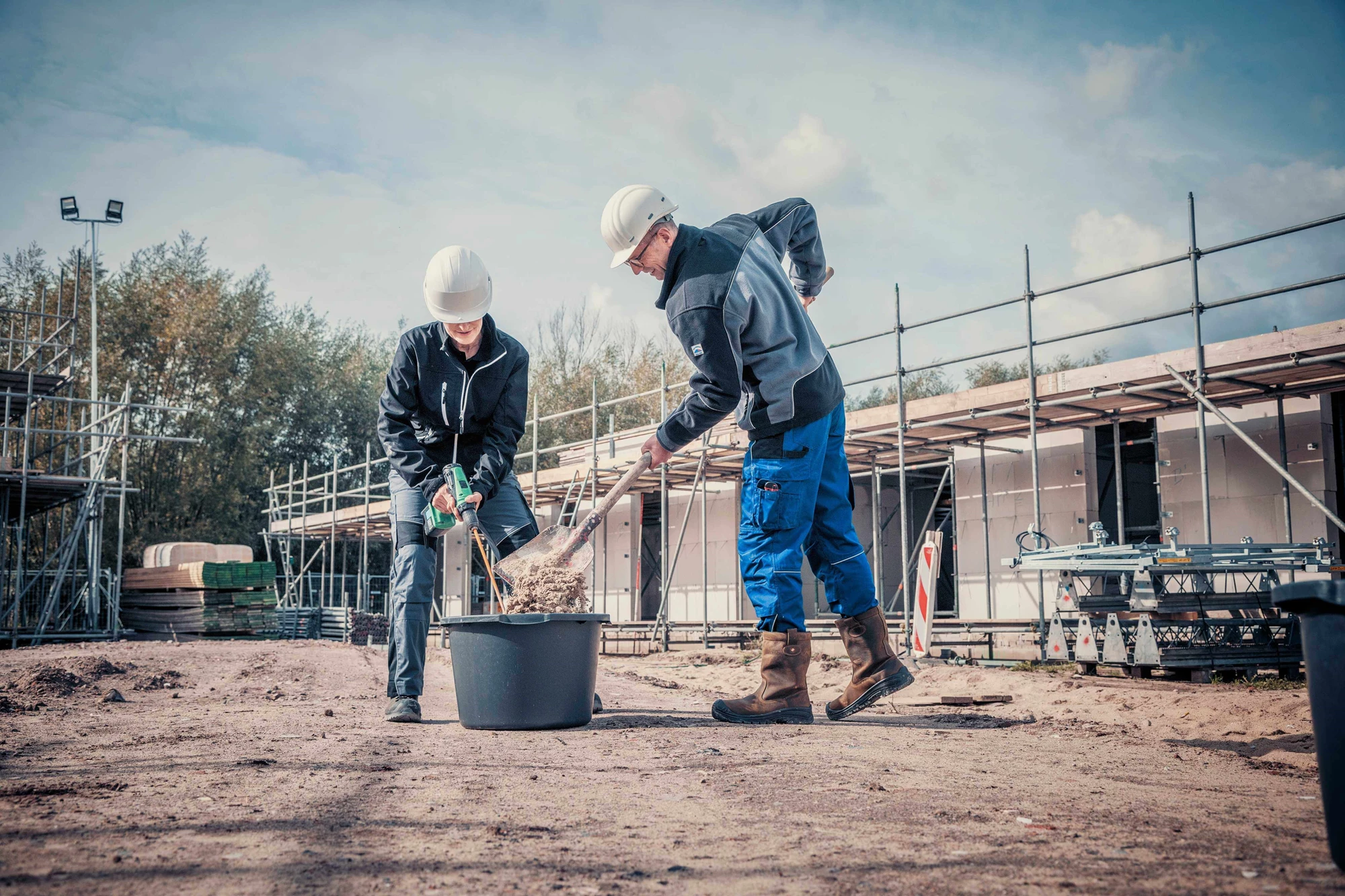 Gripline op de bouwplaats